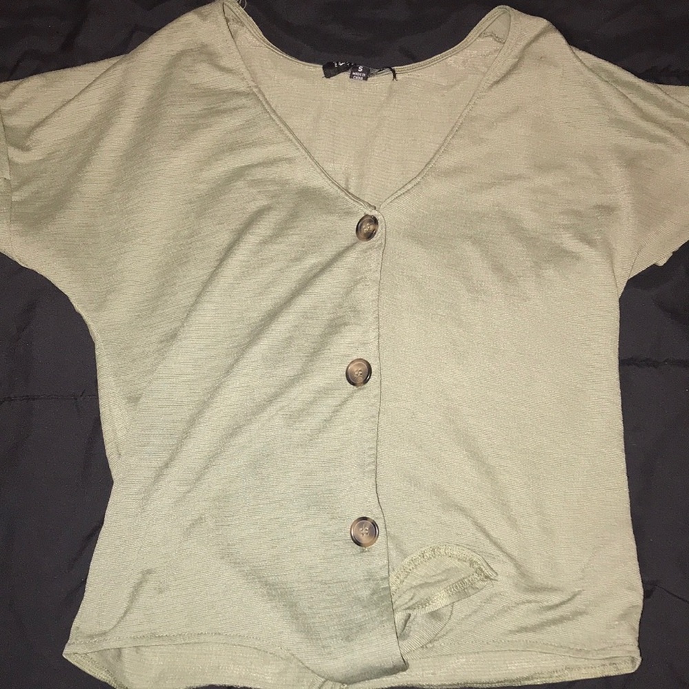Olive green blouse